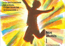 Affiche du colloque FCPE « Ce que la pauvreté fait à l’école. Ce que l’école fait de la pauvreté »