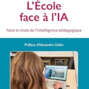 Couverture du livre "L'école face à l'IA", de Jean-Michel Le Baut, ESF Sciences humaines, 2026.